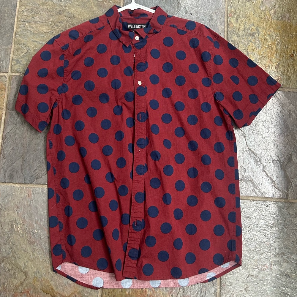 Wellington Short Sleeve Button Down Shirt Size XL